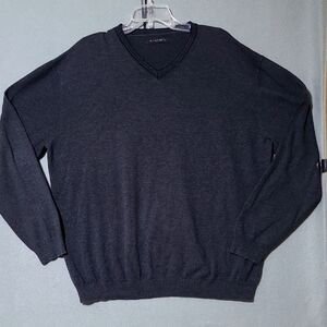 AXIST Men's Charcoal Gray V-Neck Long Sleeve Sweater - Size XXL‎